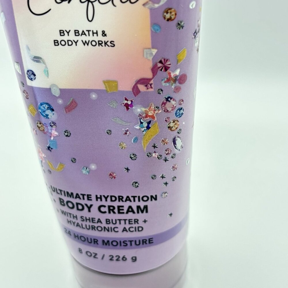 Bath & Body Works Cue The Confetti Ultimate Hydration Body Cream 8 oz New Years - Picture 11 of 11